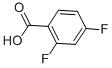 2,4-二氟苯甲酸-CAS:1583-58-0