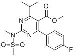 4-(4-氟苯基)-6-异丙基-2-[(N-甲基-N-甲磺酰)氨基]嘧啶-5-羧酸甲酯-CAS:289042-11-1