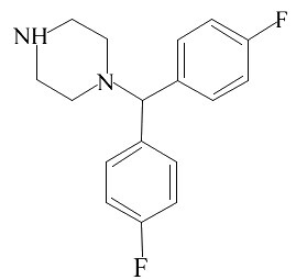 1-(4,4'-二氟苯甲基)哌嗪-CAS:27469-60-9