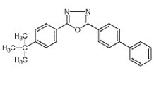 2-(4'-叔丁苯基)-5-(4'-联苯基)-1,3,4-恶二唑-CAS:15082-28-7