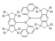 (E)-1,2-双(1-萘基)-1,2-双(1,1,3,3,5,5,7,7-八乙基-1,2,3,5,6,7-六氢二环戊二烯并苯-4-基)二硅烯-CAS:1620487-87-7