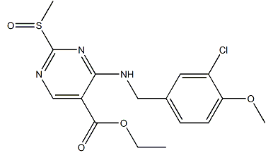 4-3-氯-4甲氧基苄胺-5-乙氧羰基-2-甲基亚磺酰嘧啶-CAS:330785-82-5