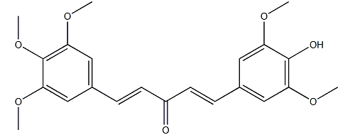 (1E,4E)-1-(4-羟基-3,5-二甲氧基苯基)-5-(3,4,5-三甲氧基苯基)-1,4-戊二烯-3-酮-CAS:1217503-60-0