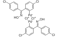 二-μ-氯双[5-氯-2-[(4-氯苯基)(肟基)甲基]苯基]钯(II)二聚体-CAS:287410-78-0