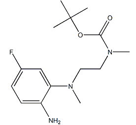 (2-((2-氨基-5-氟苯基)(甲基)氨基)乙基)(甲基)氨基甲酸叔丁酯-CAS:2097165-02-9