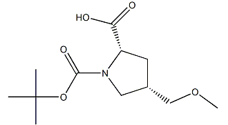 (2S,4S)-1-(叔丁氧羰基)-4-(甲氧甲基)吡咯啉-2-羧酸-CAS:1378388-16-9