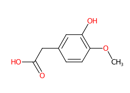 3-Hydroxy-4-methoxyphenylacetic acid-CAS:1131-94-8