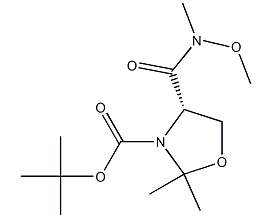 (S)-3-N-BOC-4-(甲氧基-甲基-氨基甲酰胺基)-2,2-二甲基噁唑烷-CAS:122709-21-1