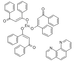 三(1,3-二苯基-1,3-丙二酮)(1,10-菲咯啉)铕(III)-CAS:17904-83-5