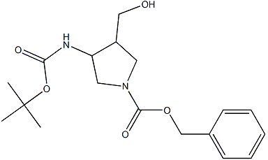 1-N-Cbz-3-N-Boc-4-羟甲基吡咯烷-CAS:1255099-67-2