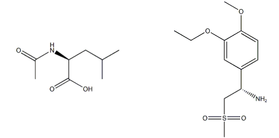 (S)-1-(3-乙氧基-4-甲氧基苯基)-2-(甲基磺酰基)乙胺(S)-2-乙酰胺基-4-甲基戊酸酯-CAS:608141-43-1
