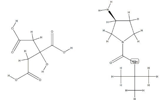 (R)-3-氨基-1-N-Boc-吡咯烷柠檬酸盐-CAS:1217651-98-3