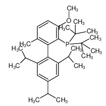 2-二-叔-叔丁基磷-3-甲氧基-6-甲基-2'-4'-6'-三异丙基联苯-CAS:1262046-34-3