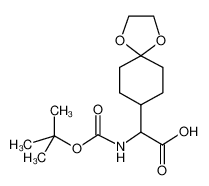 N-Boc-氨基-(1,4-二氧氮螺[4.5]葵-8-基)乙酸-CAS:876761-75-0