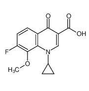 1-环丙基-7-氟-8-甲氧基-4-氧代-1,4-二氢喹啉-3-甲酸-CAS:221221-16-5
