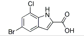 5-溴-7-氯吲哚-2-羧酸-CAS:383132-31-8