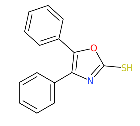 4,5-二苯基-2-恶唑硫醇-CAS:6670-13-9