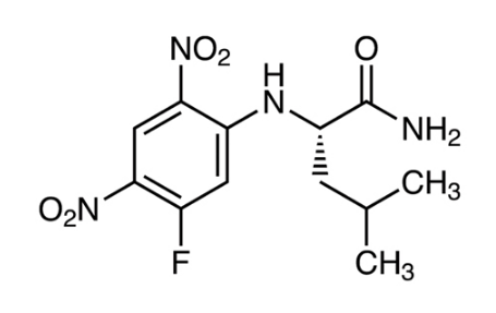 Nα-(5-氟-2,4-二硝基苯基)-L-亮氨酰胺 [用于e.e.值测定的HPLC标记试剂]-CAS:178065-29-7