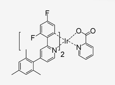 二[2-(4,6-二氟苯基)-4-(2,4,6-三甲基苯基)吡啶-C2,N]吡啶甲酰合铱(III)-CAS:1435909-76-4