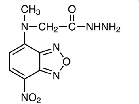 NBD-CO-Hz [=4-(N-肼羰甲基-N-甲氨基)-7-硝基-2,1,3-苯并恶二唑] [HPLC标记用]-CAS:221263-97-4