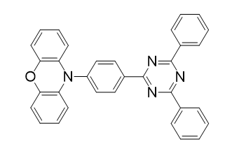 10-(4-(4,6-二苯基l-1,3,5-三嗪-2-基)苯基)-10氢-吩噁嗪-CAS:1411910-25-2