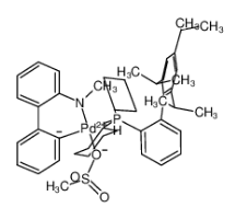 甲烷磺酸(2-二环己基膦基-2,4,6-三-异丙基-1,1-联苯基)(2-甲胺基-1,1-联苯-2-基)钯(II)-CAS:1599466-81-5