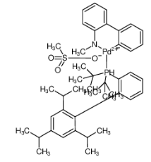 甲磺酸(2-二叔丁基膦-2',4',6'-三异丙基-1,1'-联苯基)(2'-甲氨基-1,1'-联苯-2-基)钯-CAS:1599466-89-3