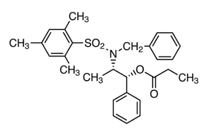 丙酸(1R,2S)-2-[N-苄基-N-(均三甲苯基磺酰)氨基]-1-苯基丙酯 [非选择性不对称醇醛反应用试剂]-CAS:187324-66-9