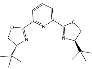 2,6-双[(4R)-4-叔丁基-2-唑啉基]吡啶-CAS:185346-17-2