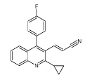 (E)-3-(2-环丙基-4-(4-氟苯基)喹啉-3-基)丙烯腈-CAS:256431-72-8