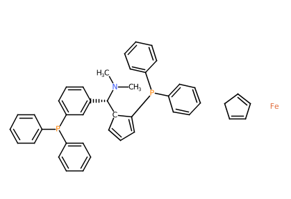 (2R)-1-[(S)-α-(二甲基氨基)-2-(二苯基膦基)苄基]-2-二苯基膦基二茂铁-CAS:850444-36-9
