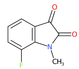 7-氟-1-甲基-1H-吲哚-2,3-二酮-CAS:875003-43-3