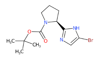 (S)-2-(5-溴-1H-咪唑-2-基)吡咯烷-1-甲酸叔丁酯-CAS:1007882-59-8
