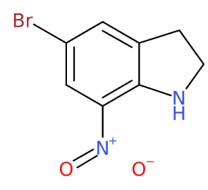 5-溴-7-硝基二氢吲哚-CAS:80166-90-1