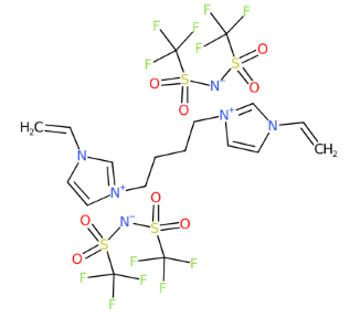 3,3'-(丁烷-1,4-二酰基) 双(1-乙烯基-3-咪唑) 双(三氟甲基磺酰)酰亚胺-CAS:1312310-16-9