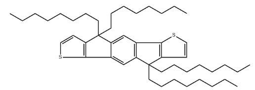 4,4,9,9四辛基-4,9-二氢s-苯并二茚并[1,2-b:5,6-b']二噻吩-CAS:1209012-32-7