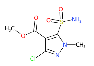1-甲基-3-氯-4-甲氧羰基吡唑-5-磺酰胺-CAS:100784-27-8