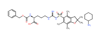 (S)-2-(((苄氧基)羰基)氨基)-5-(3-((2,2,4,6,7-五甲基-2,3-二氢苯并呋喃-5-基)磺酰基)胍基)戊酸环己烷胺盐-CAS:200190-89-2