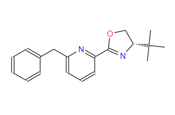 (S)-2-(6-苄基吡啶-2-基)-4-(叔丁基)-4,5-二氢恶唑-CAS:1800190-39-9