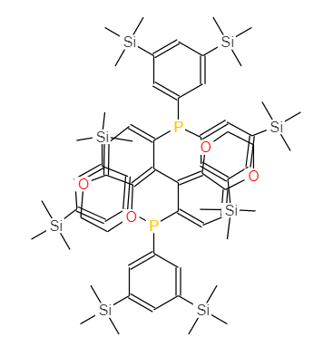 (S)-6,6'-双(双(3,5-双(三甲基硅烷基)苯基)膦基)-2,2',3,3'-四氢-5,5'-联苯并[b][1,4]二氧杂环己烷基-CAS:2757287-32-2