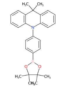 9,9-二甲基-10-(4-(4,4,5,5-四甲基-1,3,2-二氧硼杂环戊烷-2-基)苯基)-9,10-二氢吖啶-CAS:1643935-09-4