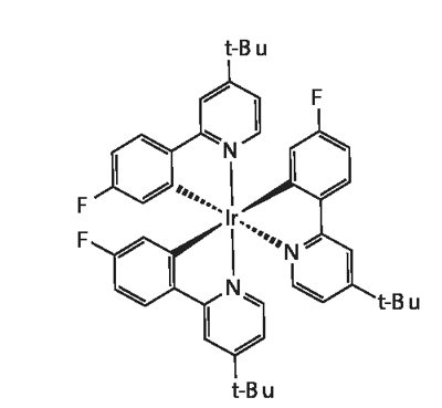 三(2-(3-叔丁基苯基)-4-叔丁基吡啶)合铱-CAS:1311386-93-2