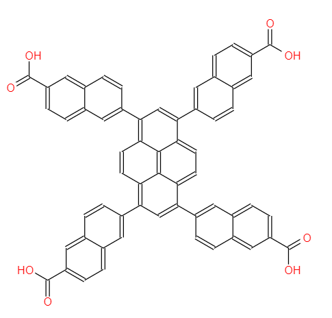 6,6',6'',6'''-(芘-1,3,6,8-四基)四(2-萘甲酸)-CAS:2010983-66-9