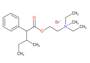 N,N-二乙基-N-甲基-2-((3-甲基-2-苯基戊酰基)氧基)溴化乙铵-CAS:90-22-2