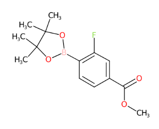 3-氟-4-(4,4,5,5,-四甲基-1,3,2-二氧杂硼烷-2-基)苯甲酸甲酯-CAS:603122-79-8
