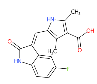 5-((5-氟-2-氧代吲哚啉-3-亚基)甲基)-2,4-二甲基-1H-吡咯-3-羧酸-CAS:452105-33-8