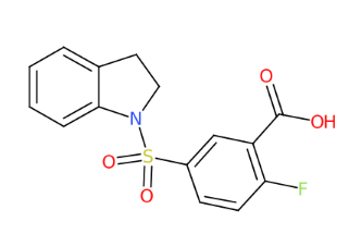 2-氟-5-(吲哚-1-基磺酰基)苯甲酸-CAS:440343-72-6