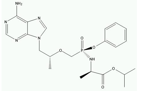 ((R)-((((R)-1-(6-氨基-9H-嘌呤-9-基)丙烷-2-基)氧基)甲基)(苯氧基)磷酰基)-D-丙氨酸异丙酯-CAS:2053424-88-5