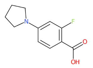 2-氟-4-(1-吡咯烷基)苯甲酸-CAS:1197193-14-8