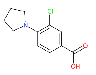 3-氯-4-(1-吡咯烷基)苯甲酸-CAS:585517-09-5